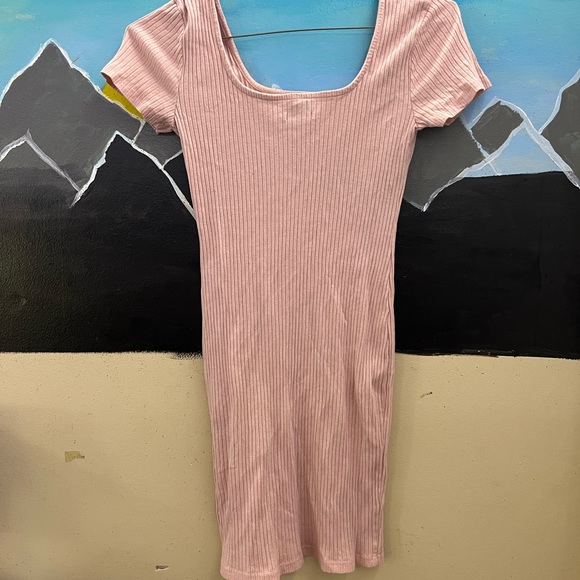 Square neck Ribbed Dress - Picture 2 of 3